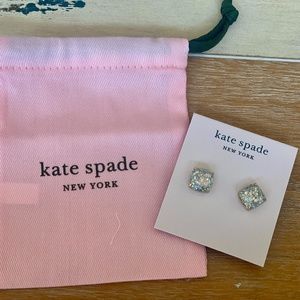 Kate Spade glitter stud earrings